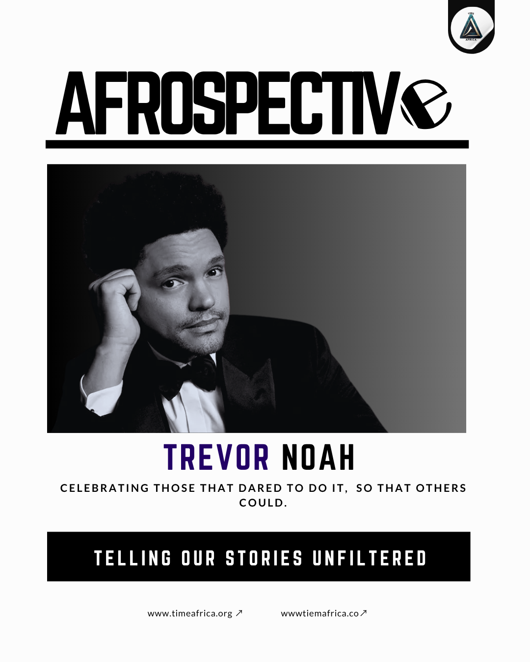 Trevor Noah AfroNouveau100 Time Africa Network