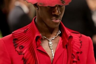 alt="Wisdom Kaye IMG model runway shot"