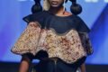 Designer Sarah Ajayi at African Fashion Week London 2025 runway