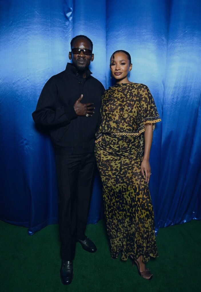Mr Eazi and Temi Ajibade Paris Fashion Week