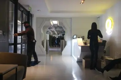 People in a Cape Town startup office reception area, part of the African startup funding story