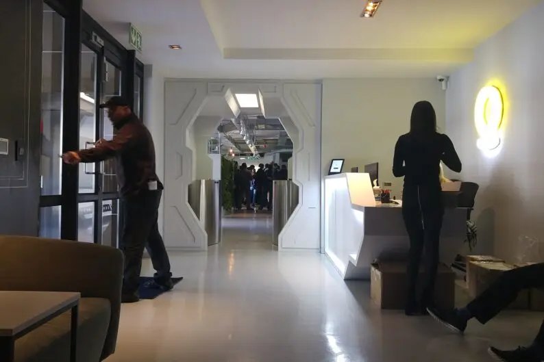 People in a Cape Town startup office reception area, part of the African startup funding story