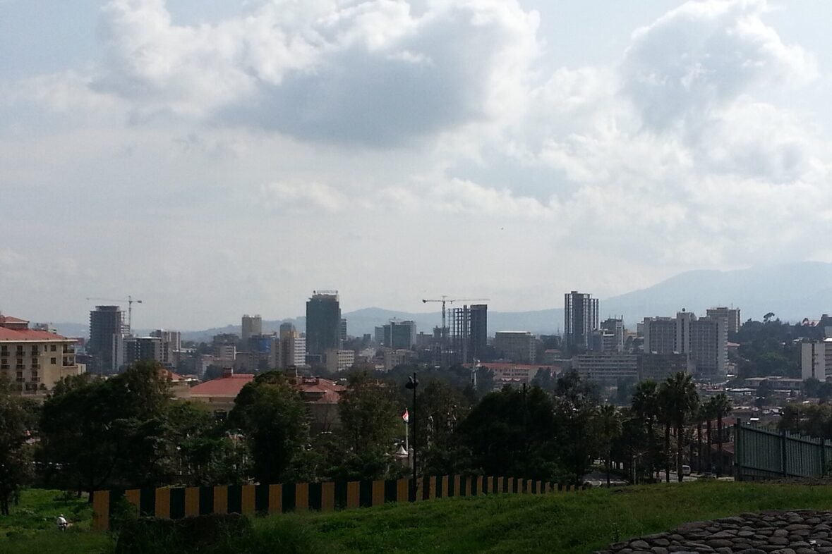 Addis Ababa skyline, the city where the Ethiopia gold refinery opened