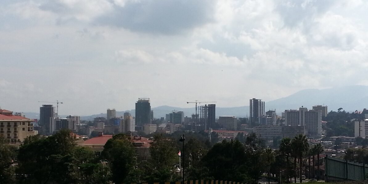 Addis Ababa skyline, the city where the Ethiopia gold refinery opened