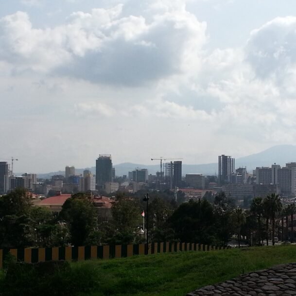 Addis Ababa skyline, the city where the Ethiopia gold refinery opened