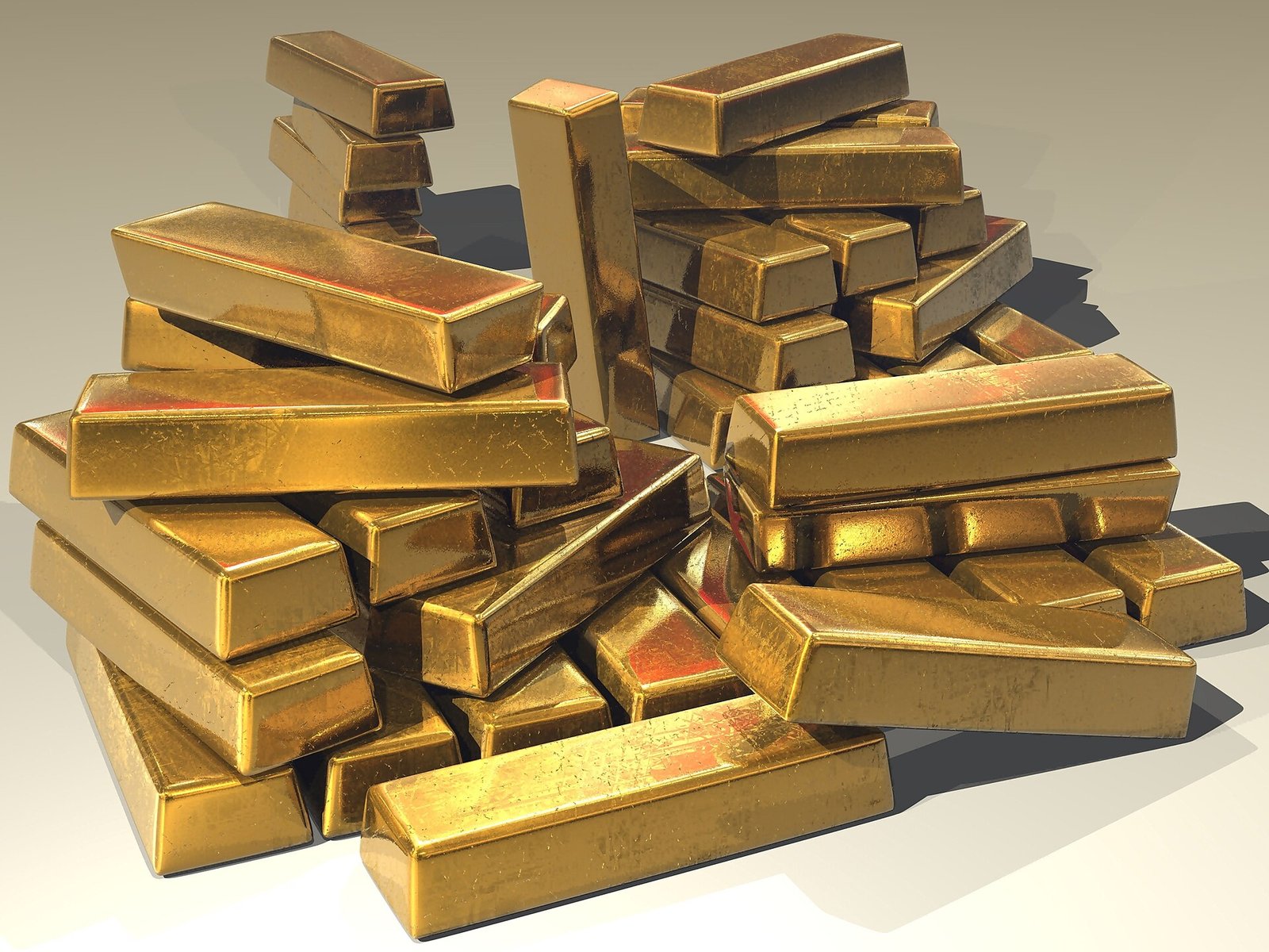 Stacked gold bullion bars, the product an Ethiopia gold refinery aims to sell