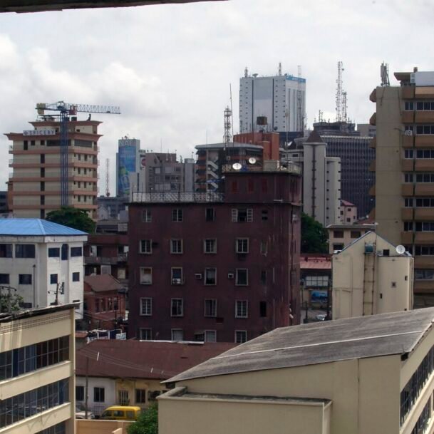 Lagos Island skyline seen from City Hall, a hub for African startup funding